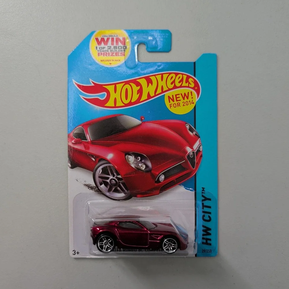 Hot Wheels Alfa Romeo 8C Competizione 2014 HW City Night Burnerz Red 29/250